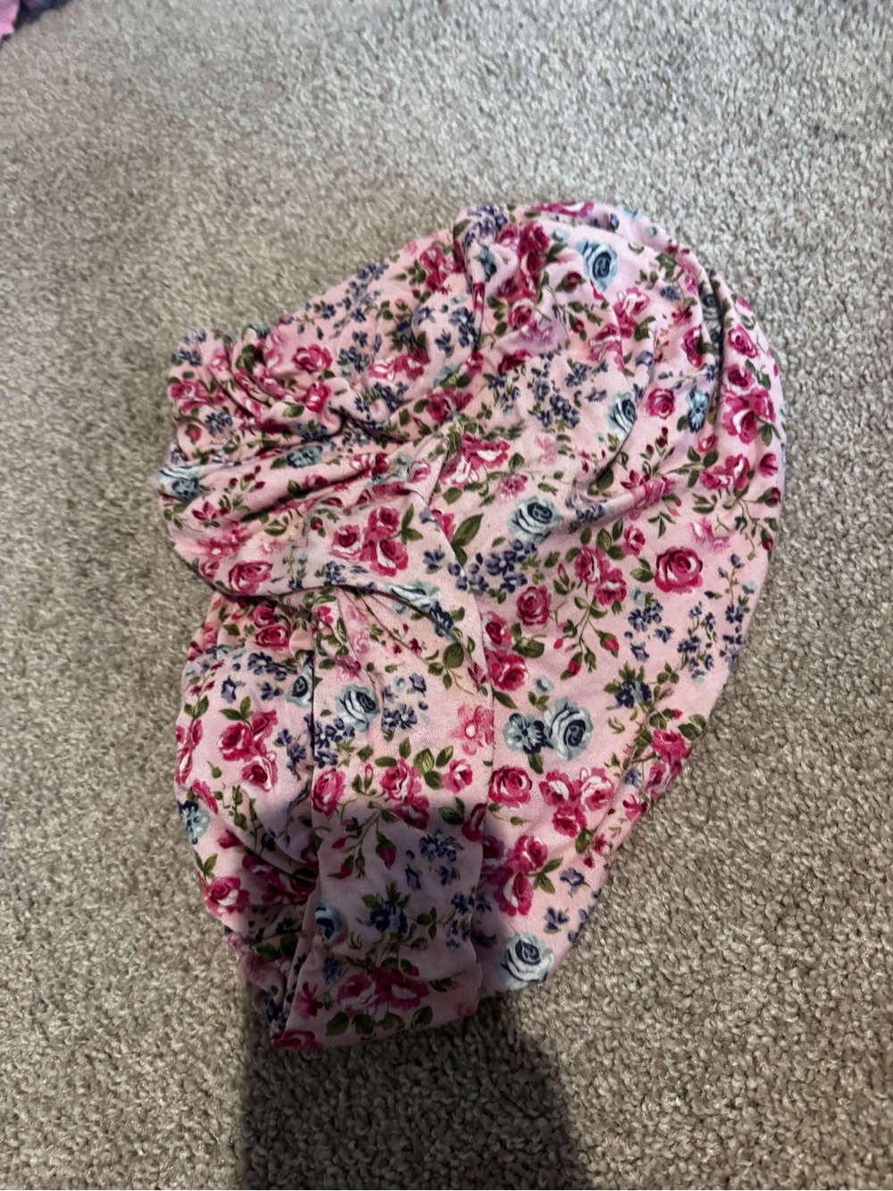 Posh Peanut Pink Floral changing pad cover